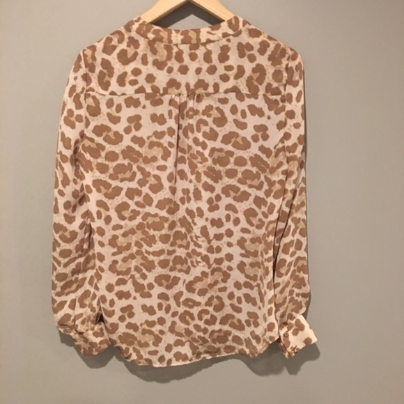 Banana Republic Tan Leopard Print Blouse - Picture 5 of 5